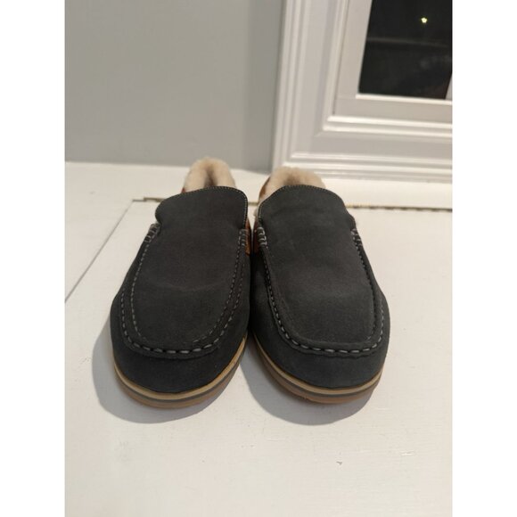NEW Hari Mari Men Hacienda Pewter Gray Shearling Lined Slipper Size 12 $160 [jb] - Picture 14 of 14